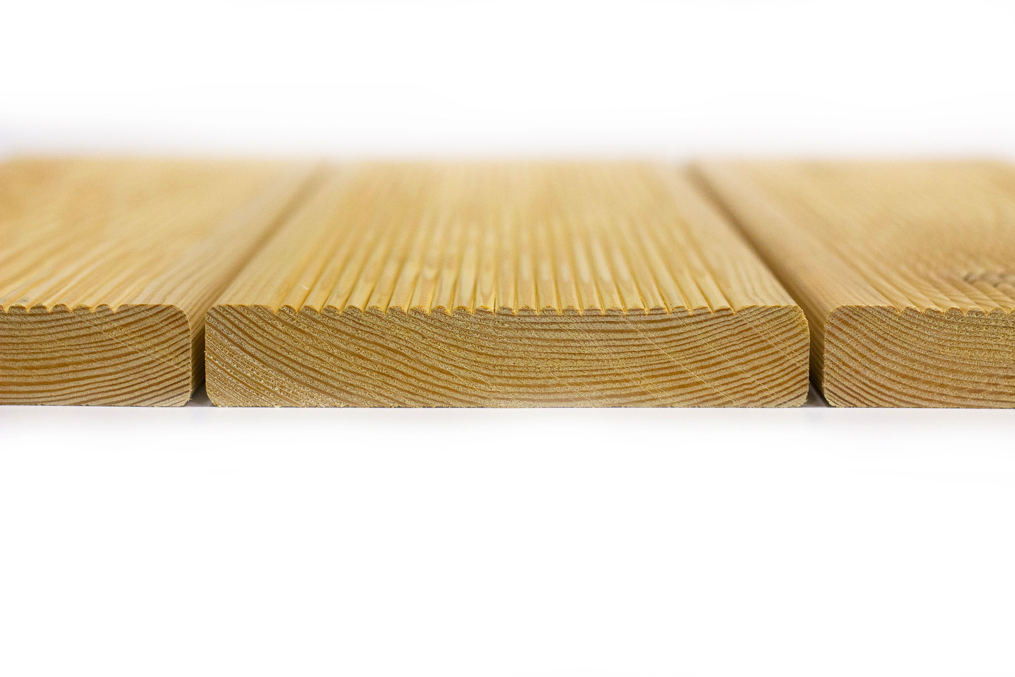 Pavimento larice AB antiscivolo per esterni mm 28x150x2000 - immagine 2